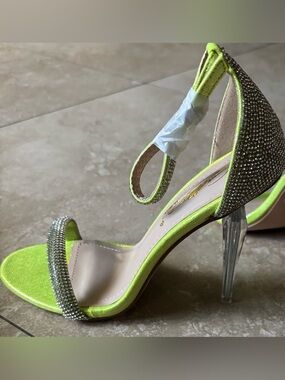 Cathy Din USA - Laura-3 Green NIB Rhinestone